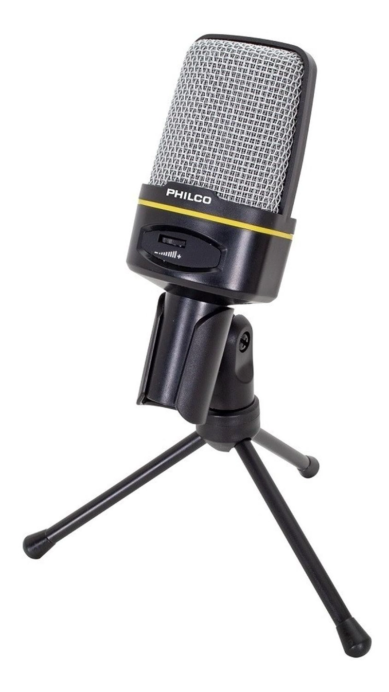 MICROFONO PHILCO GM100 CONDENSADOR GAMER/STREAMER C/TRIPODE - 3