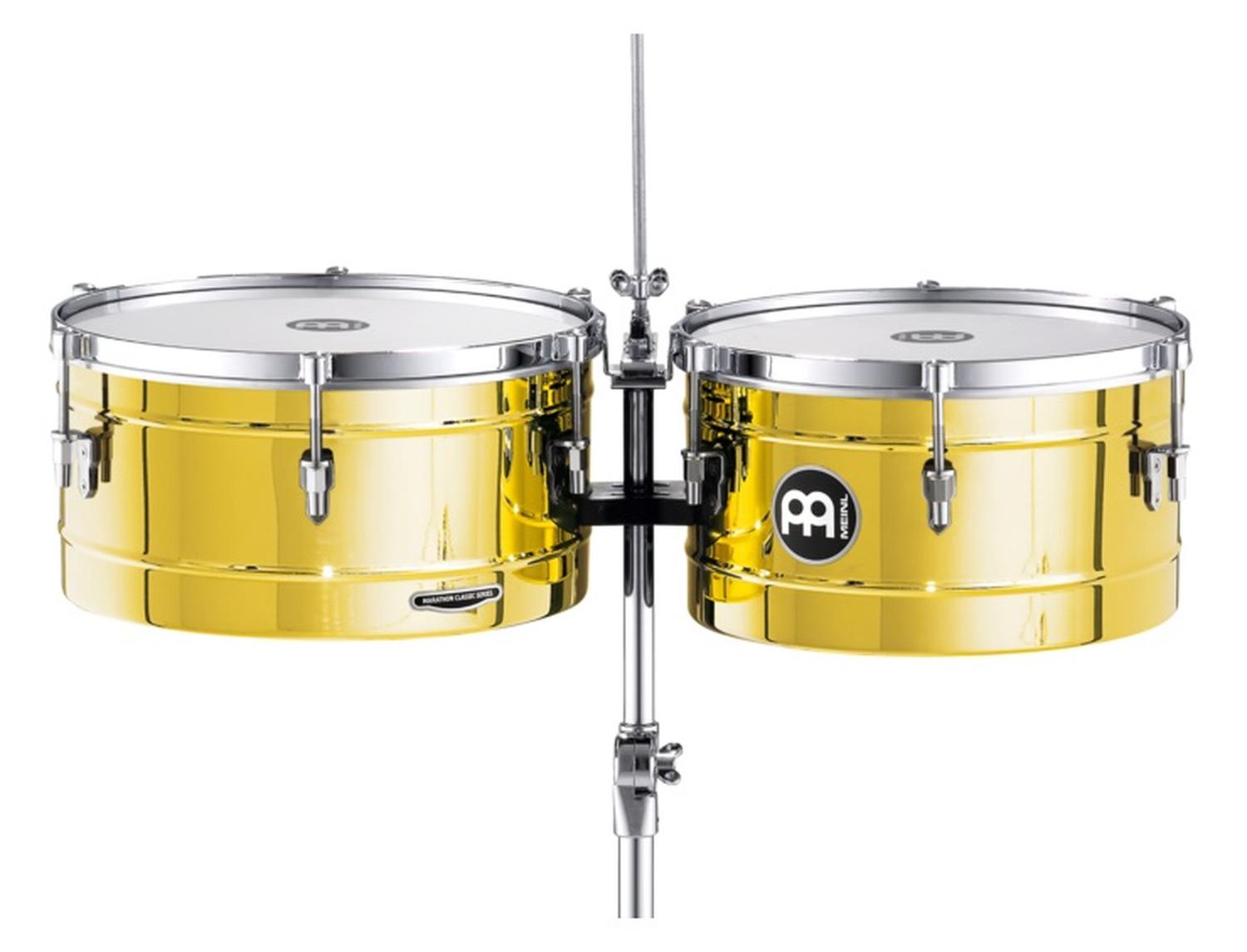 TIMBALES 14 & 15 MARATHON SERIES BRASS MT1415B MEINL PERCUSSION - 2