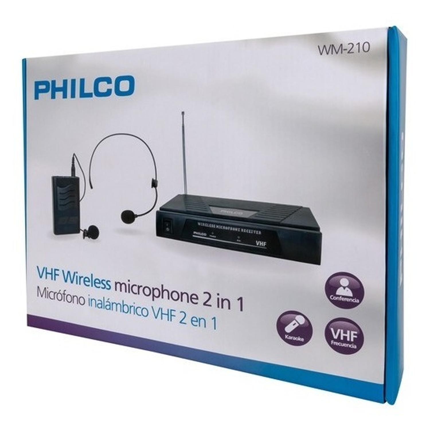 MICROFONO INALAM 2 EN 1 CINTILLO/SOLAPA VHF PHILCO - 3