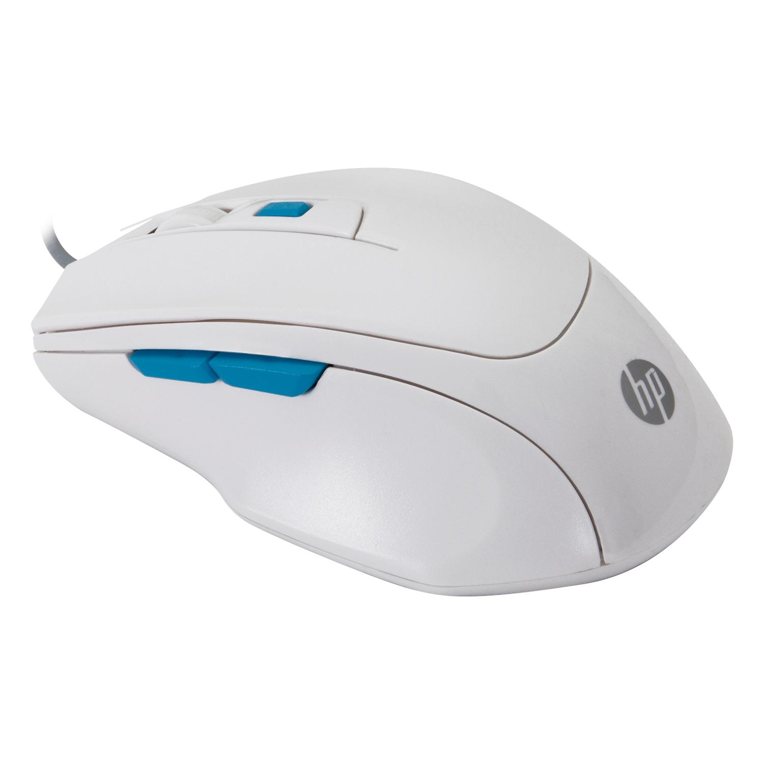 MOUSE ALAMBRICO EN COLOR BLANCO M150 HP - 2
