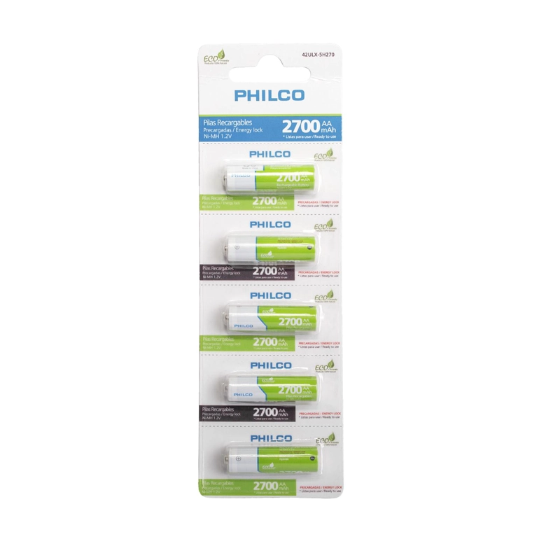 PILAS PRE-CARGADAS BLISTER 5 PILAS AA 2700 MAH - 3