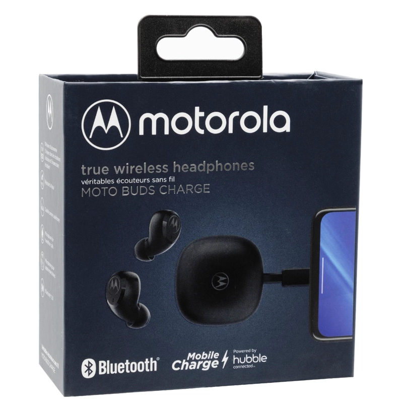 AUDIFONO MOTOROLA MOTO BUDS CHARGE NEGRO - 2