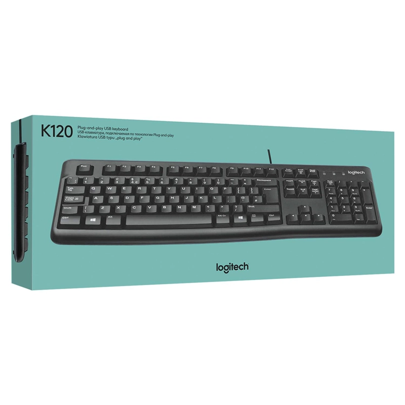 TECLADO LOGITECH ALAMBRICO K120 NEG 920-004422 - 1