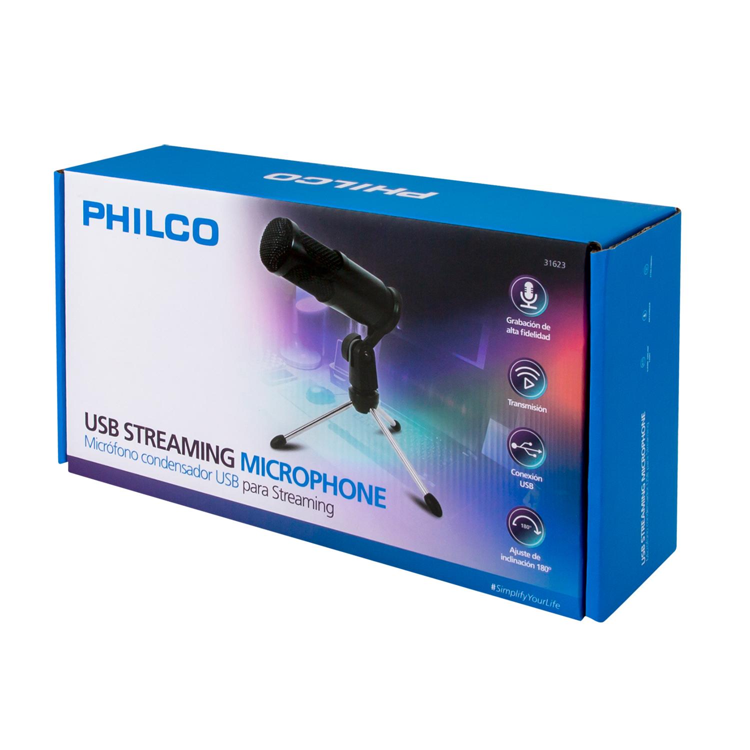 STUDIO MICROPHONE CON TRIPODE EN COLOR NEGRO - 1