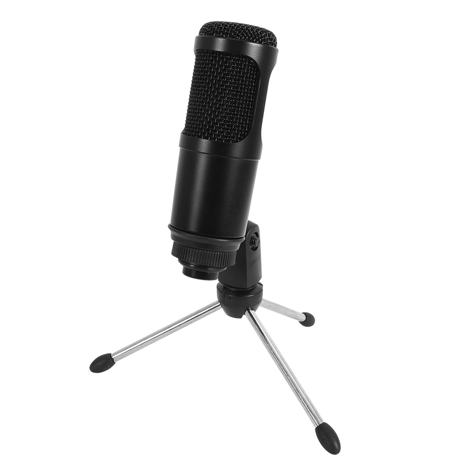 STUDIO MICROPHONE CON TRIPODE EN COLOR NEGRO - 3
