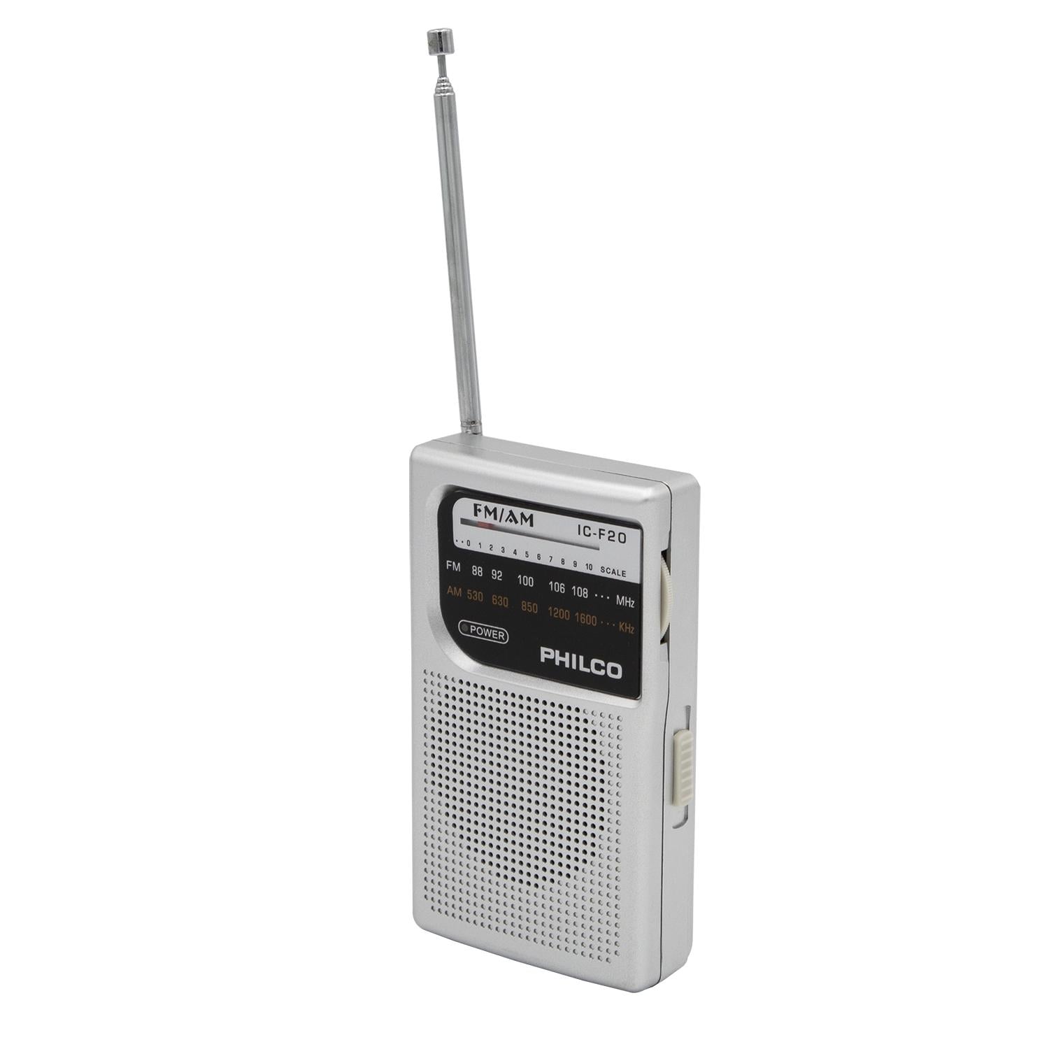 RADIO A PILAS PHILCO ICF-20 FM/AM PORTABLE DE BOLSILLO GRIS - 2