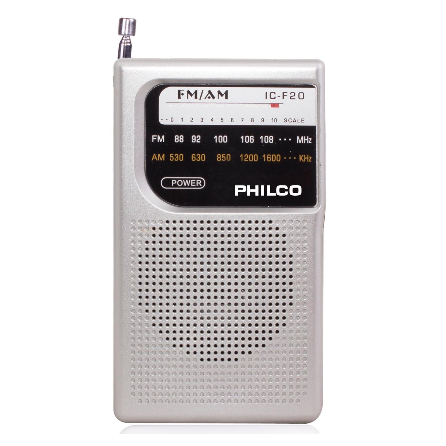 RADIO A PILAS PHILCO ICF-20 FM/AM PORTABLE DE BOLSILLO GRIS - 3