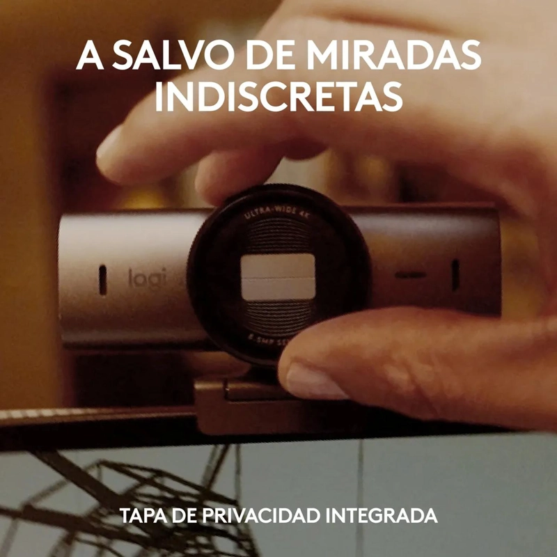 WEBCAM LOGITECH MX BRIO (4K, 8.5MP, MICROFONO, USB-C, GRIS) - 5