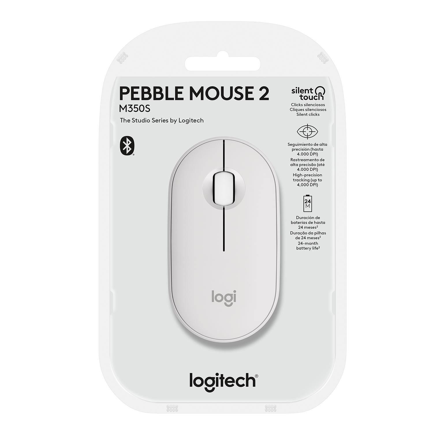 MOUSE LOGITECH PEBBLE 2 BLANCO M350 BLUETOOTH - 7