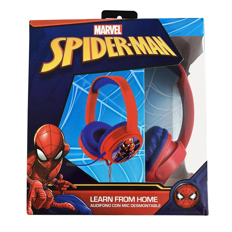 AUDIFONOS PC SPIDERMAN MARVEL KIDS CON MICROFONO COLOR MULTICOLOR - 1