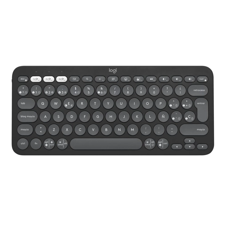 TECLADO LOGITECH PEBBLE 2 K380 GRAFITO - 3