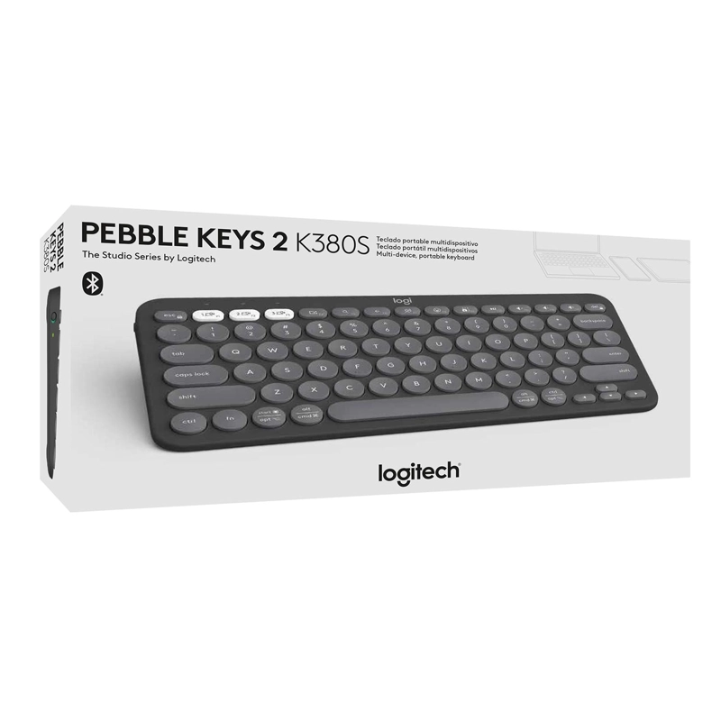 TECLADO LOGITECH PEBBLE 2 K380 GRAFITO - 5
