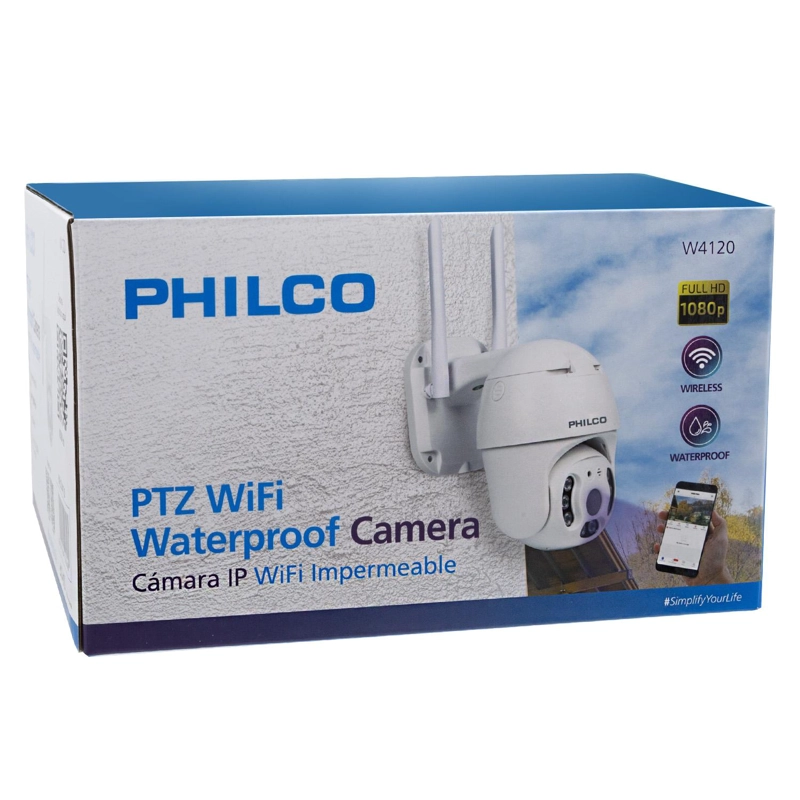 CAMARA DE VIGILANCIA PHILCO PTZ, 2MP, 1080P, H265, IP66, CONTROL POR APP - 1