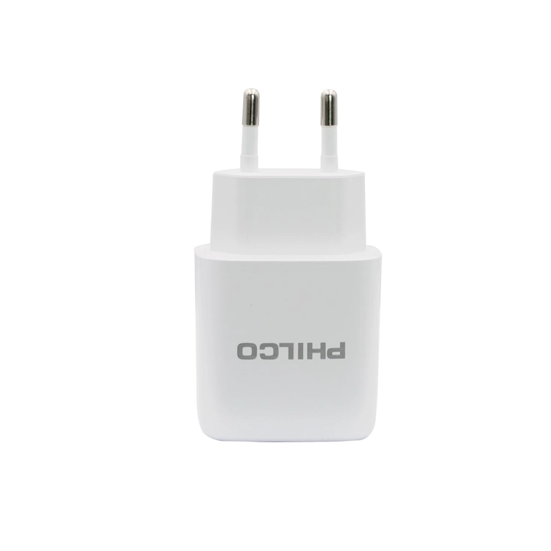 CARGADOR DE PARED QUALCOM PHILCO C/PUERTO TIPO C Y CABLE LIGHTNING - 3