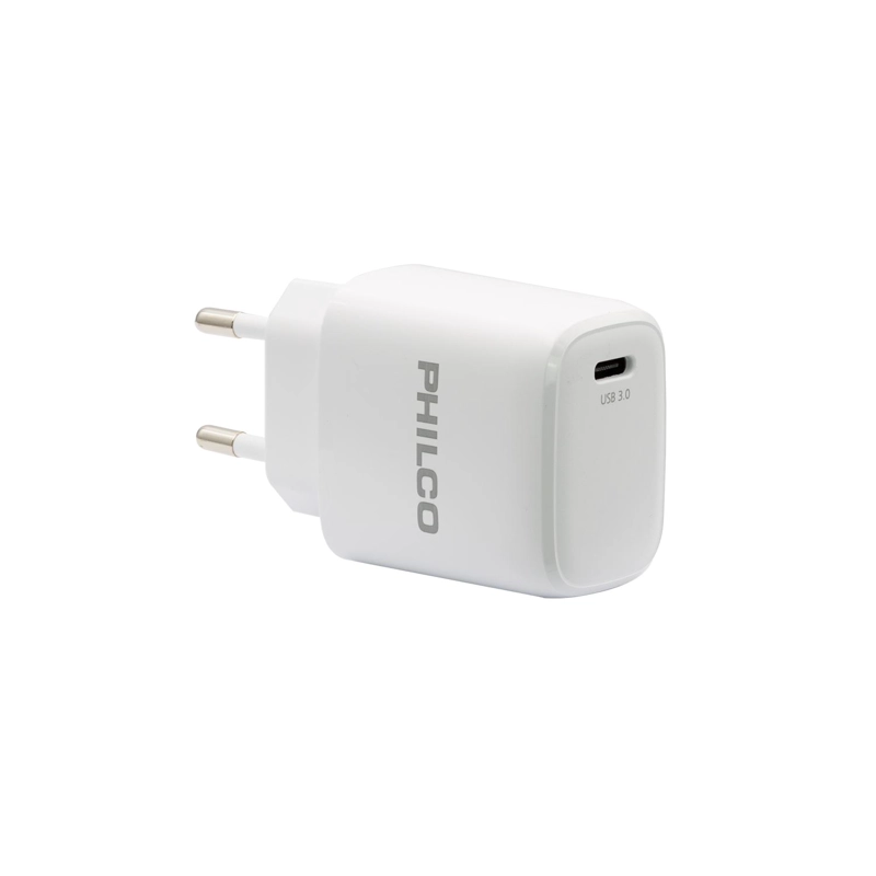 CARGADOR DE PARED QUALCOM PHILCO C/PUERTO TIPO C Y CABLE LIGHTNING - 4
