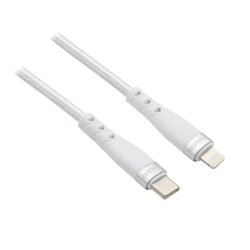 CARGADOR DE PARED QUALCOM PHILCO C/PUERTO TIPO C Y CABLE LIGHTNING - 5