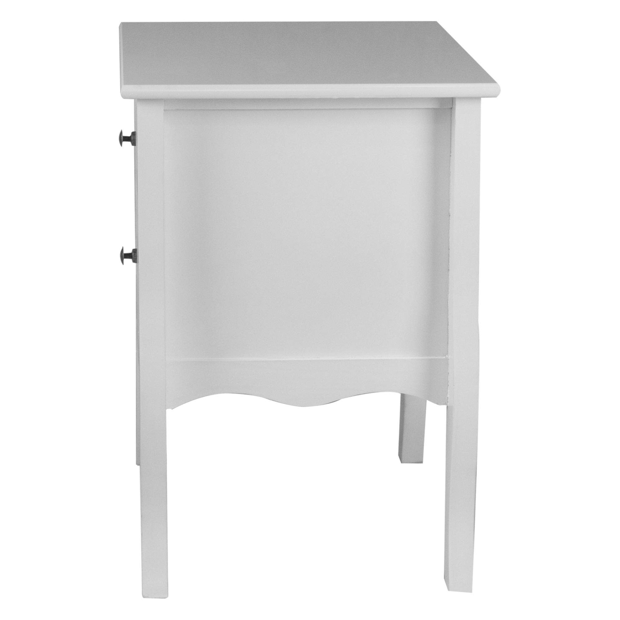 VELADOR DORMITORIO GENOVA 2 CAJONES BLANCO - 5