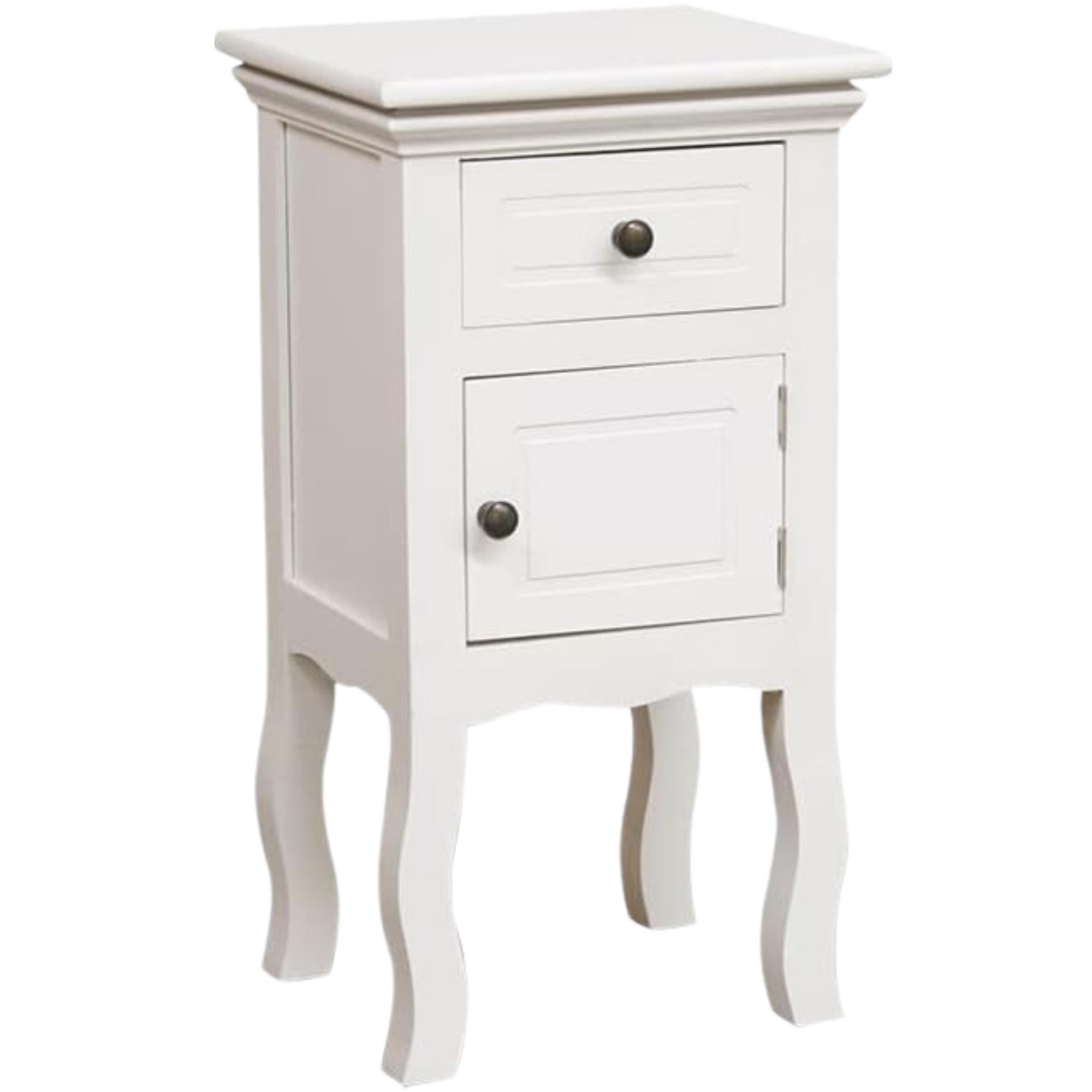 SET 2 VELADORES LIBRERO PARMA PUERTA + CAJON BLANCO - 2