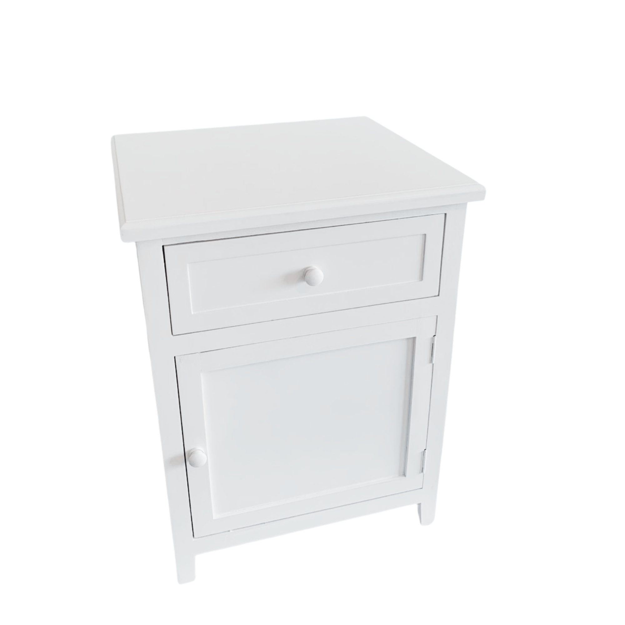 VELADOR DORMITORIO RECCO CAJON PUERTA DERECHO EN COLOR BLANCO - 2