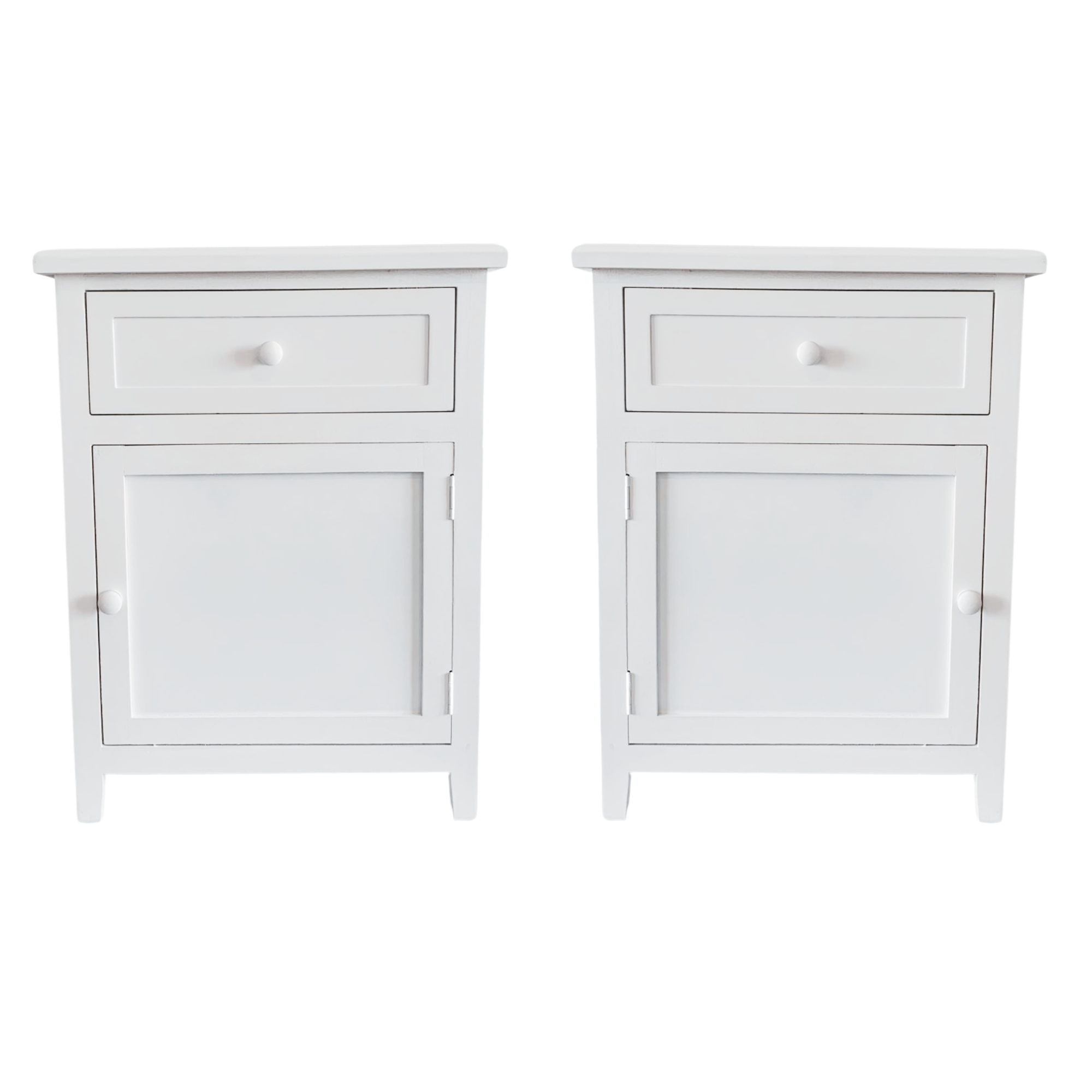 VELADOR DORMITORIO RECCO CAJON PUERTA DERECHO EN COLOR BLANCO - 5