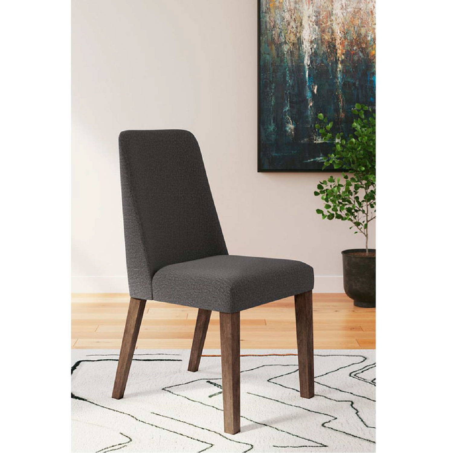 PAR DE SILLAS COMEDOR ASHLEY LYNCOTT CHARCOAL - 2