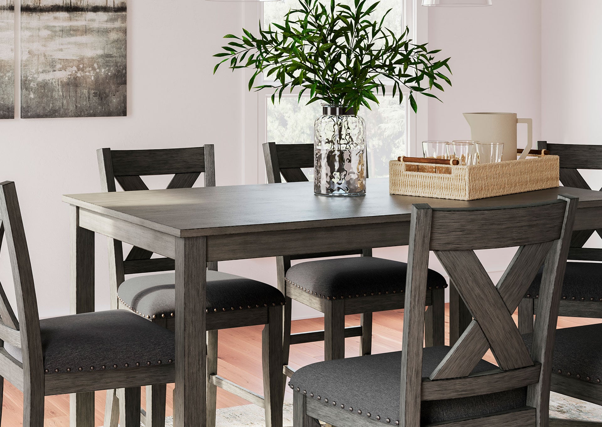 JUEGO COMEDOR ALTO  CAITBROOK   (SET 7 PIEZAS) - 4