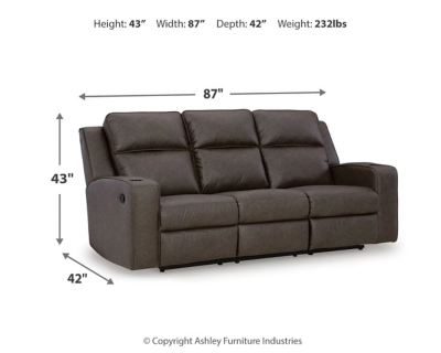 SOFÁ RECLINABLE 3 CUERPOS LAVENHORNE - 4
