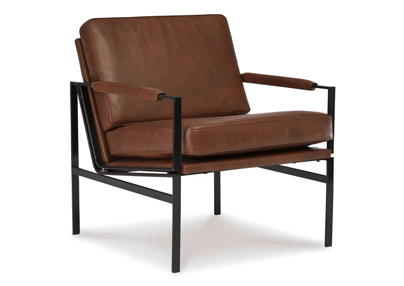 SITIAL CUERO PUCKMAN BROWN/SILVER FINISH - 1