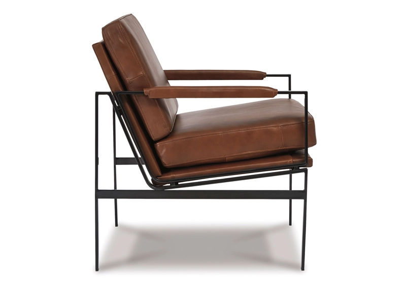 SITIAL CUERO PUCKMAN BROWN/SILVER FINISH - 4