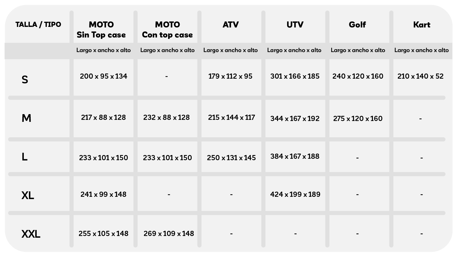 COBERTOR FUNDA MOTO WAGEN COVERS IMPERMEABLE CALCE PERFECTO TALLA XL SIN TOP CASE HASTA 265CM LARGO - 2