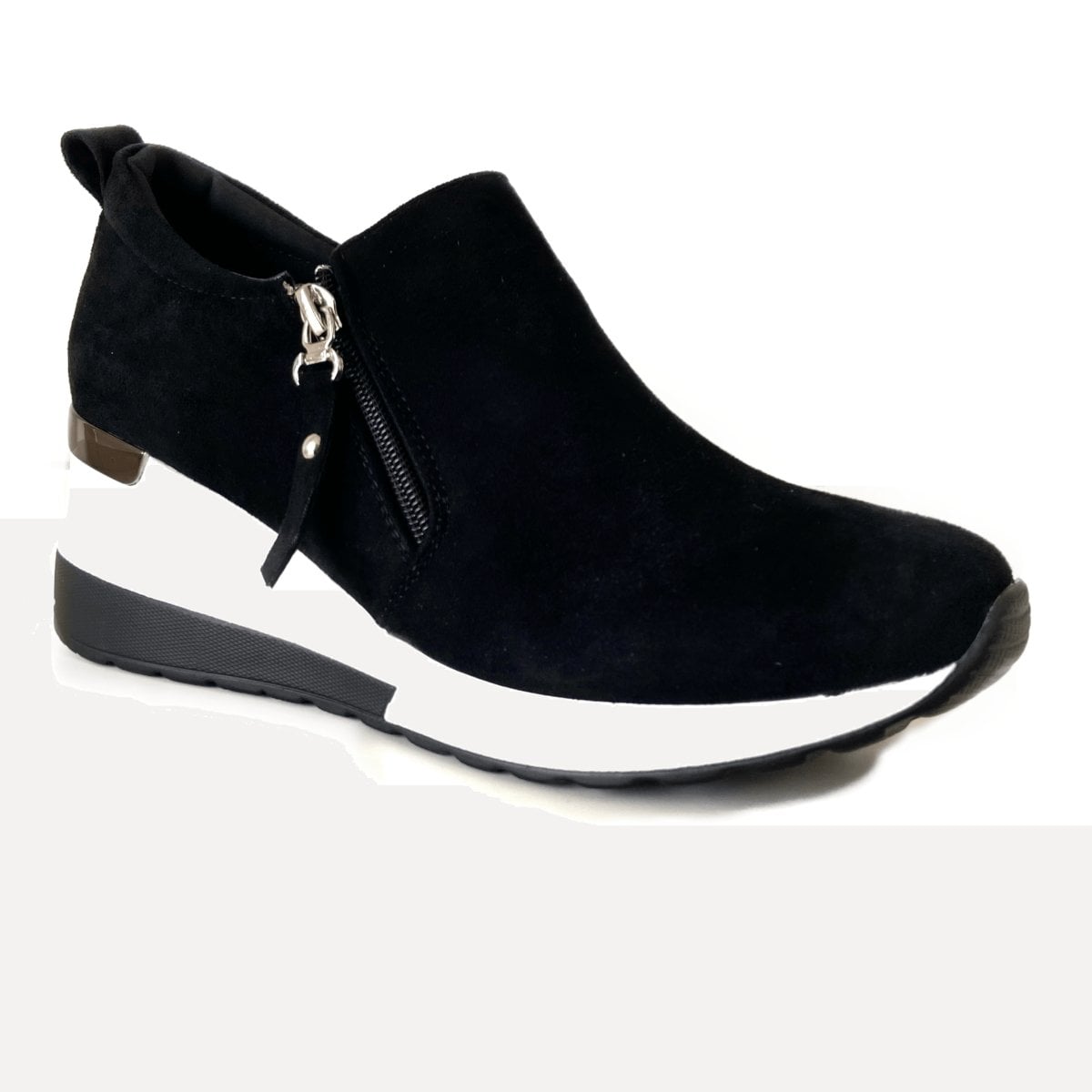 ZAPATILLAS MUJER PASTIK CASUALES NEGRO MICROFIBRA GAMUZA - 2