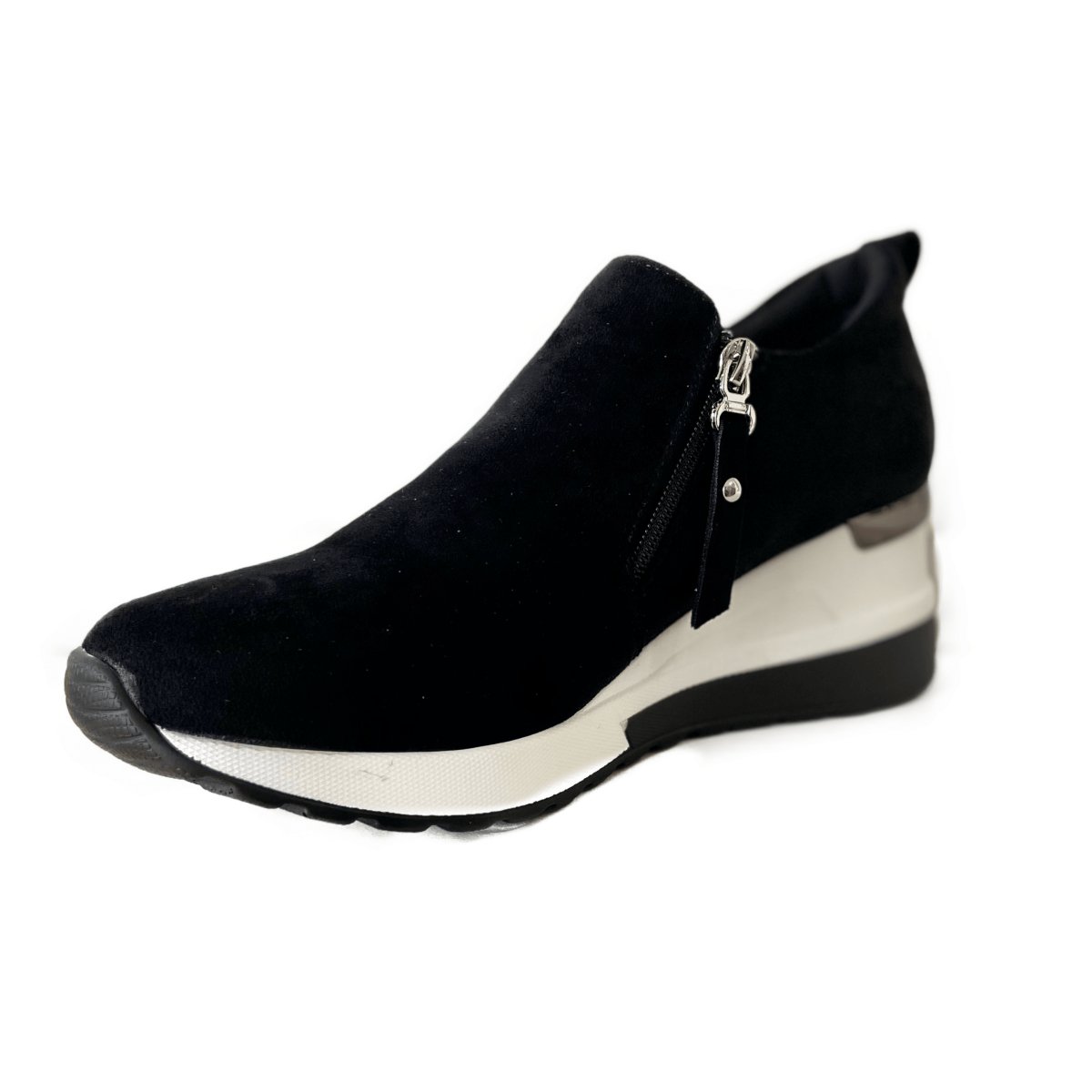 ZAPATILLAS MUJER PASTIK CASUALES NEGRO MICROFIBRA GAMUZA - 4