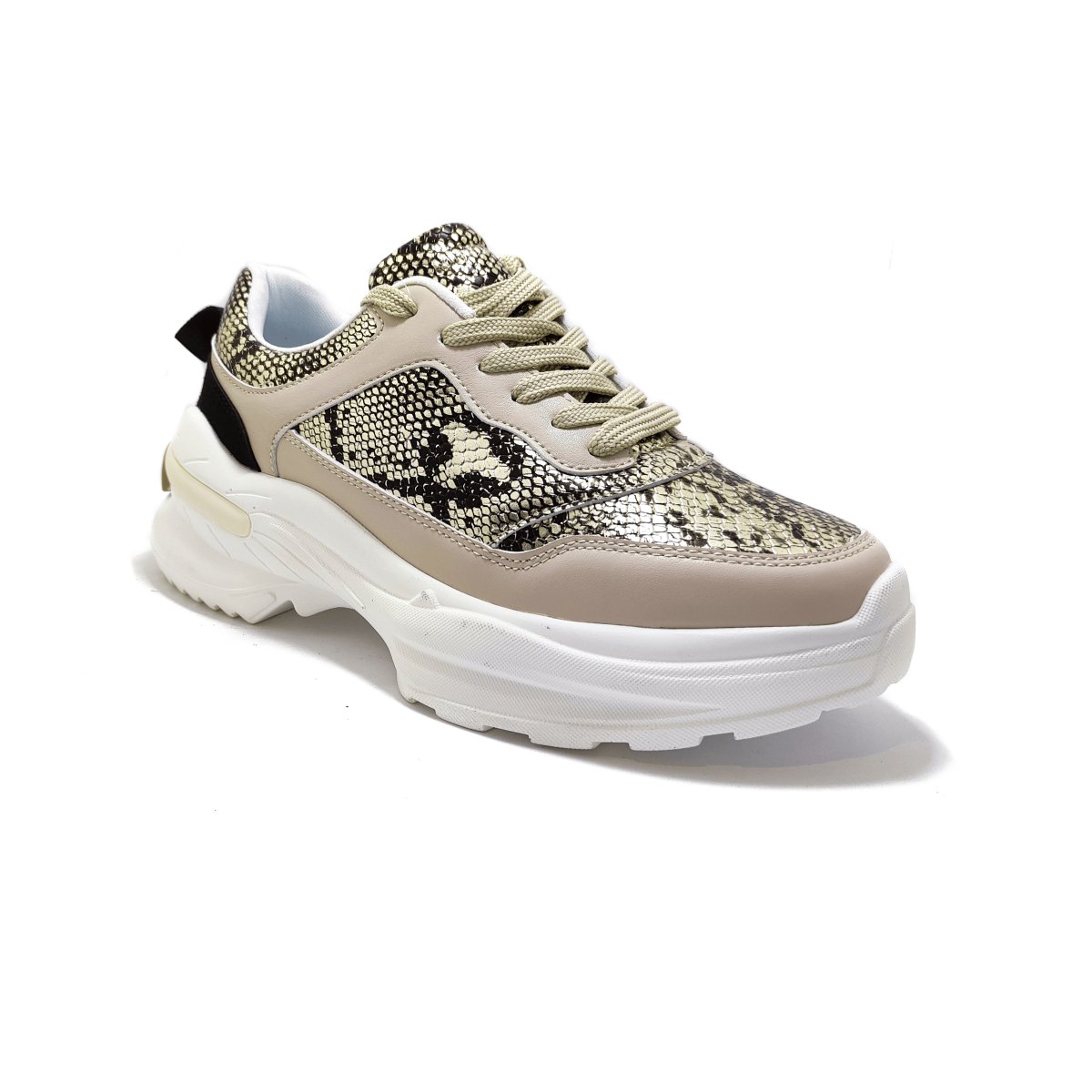 ZAPATILLAS MUJER PASTIK CASUALES DORADO FORMA SNAKE GOLD - 2