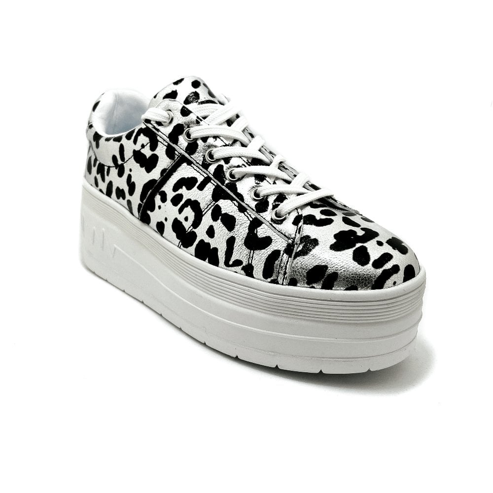 ZAPATILLAS MUJER PASTIK CASUALES PLATA FORMA SILVER PRINT CAMI - 2