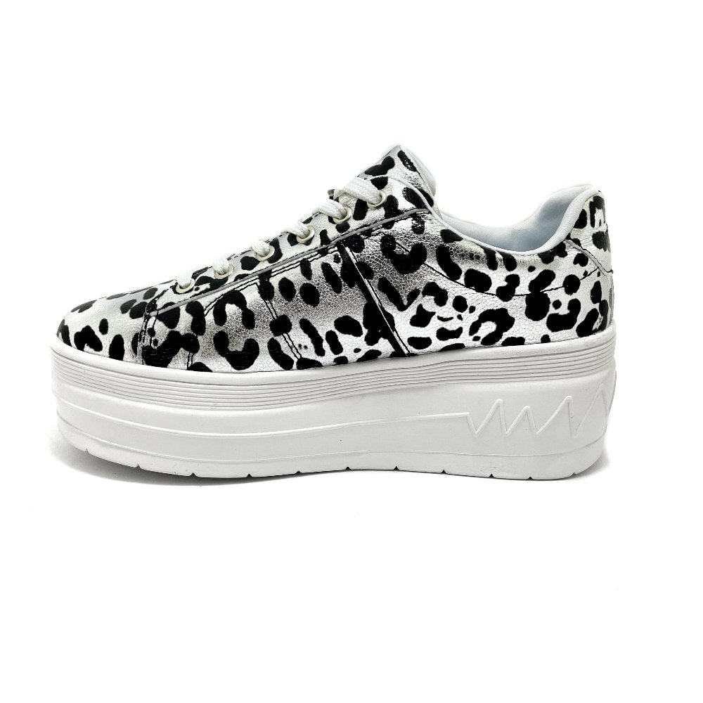 ZAPATILLAS MUJER PASTIK CASUALES PLATA FORMA SILVER PRINT CAMI - 3