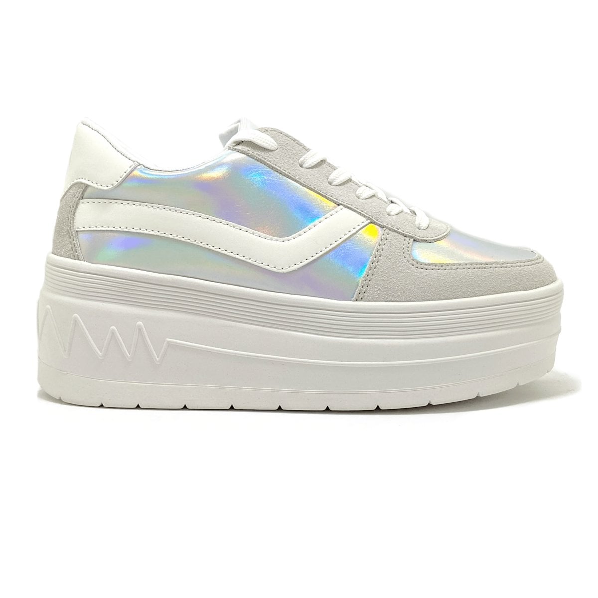 ZAPATILLA PLATAFORMA PITU SILVER - MININAS - 1