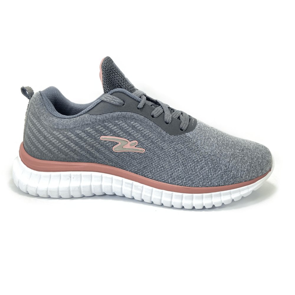 ZAPATILLA DEPORTIVA MUJER CENIZA ROSA 8614 - 2