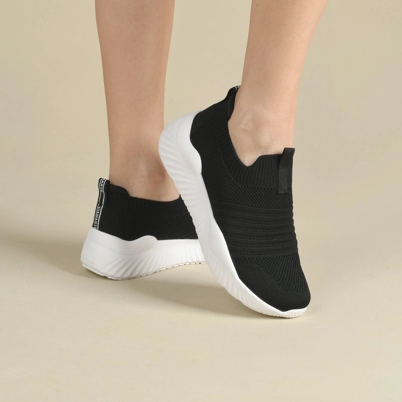 ZAPATILLA MUJER ELASTICADA NEGRO BRASIL - 1
