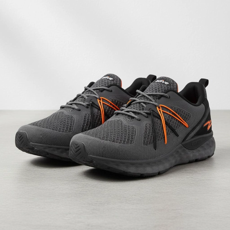 ZAPATILLA HOMBRE DEPORTIVA GRAFITO NARANJA 7812 - 3