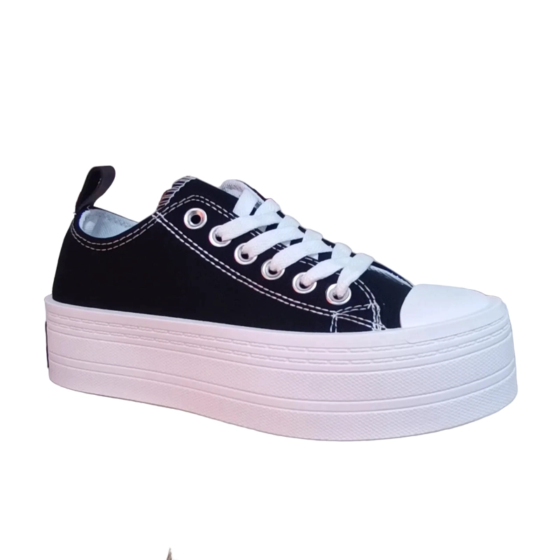 ZAPATILLAS DE LONA CON PLATAFORMA 4 CM PARA MUJER - 3
