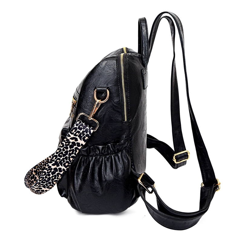 MOCHILA CARTERA MOVAC URBAN CHIC CUERO PU MUJER A LA MODA MULTIUSO - 5