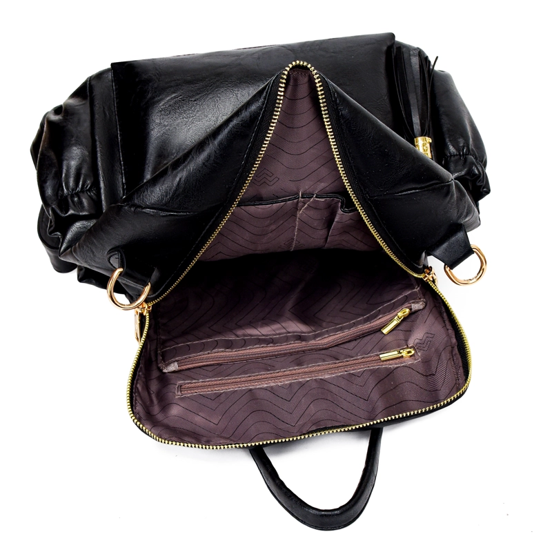 MOCHILA CARTERA MOVAC URBAN CHIC CUERO PU MUJER A LA MODA MULTIUSO - 8