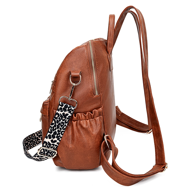MOCHILA CARTERA MOVAC URBAN CHIC CUERO PU MUJER A LA MODA MULTIUSO - 4