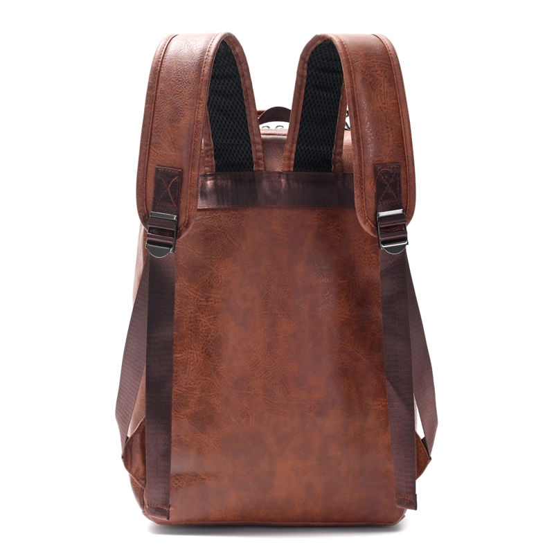 MOCHILA MOVAC URBAN PORTA NOTEBOOK DE CUERO ECOLÓGICO IMPERMEABLE DE GRAN CAPACIDAD - 6