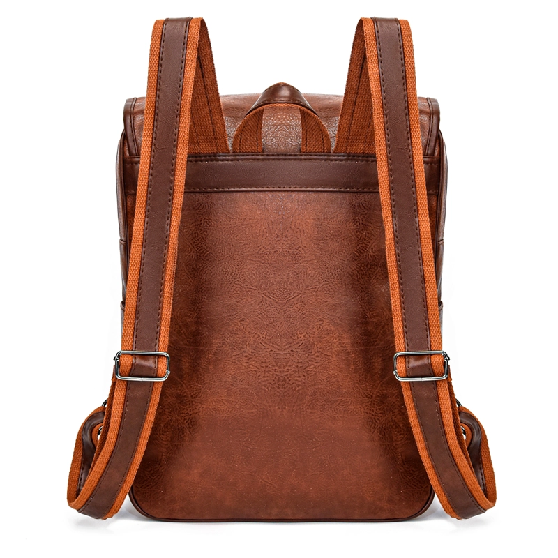 MOCHILA MOVAC SUPREME ELEGANTE DE CUERO PU IMPERMEABLE DE GRAN CAPACIDAD - 4