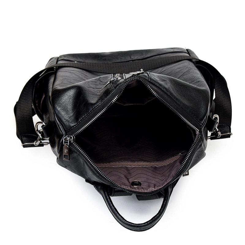 MOCHILA BOLSO PARA MUJER DE MATERIAL CUERO PU IMPERMEABLE - 9
