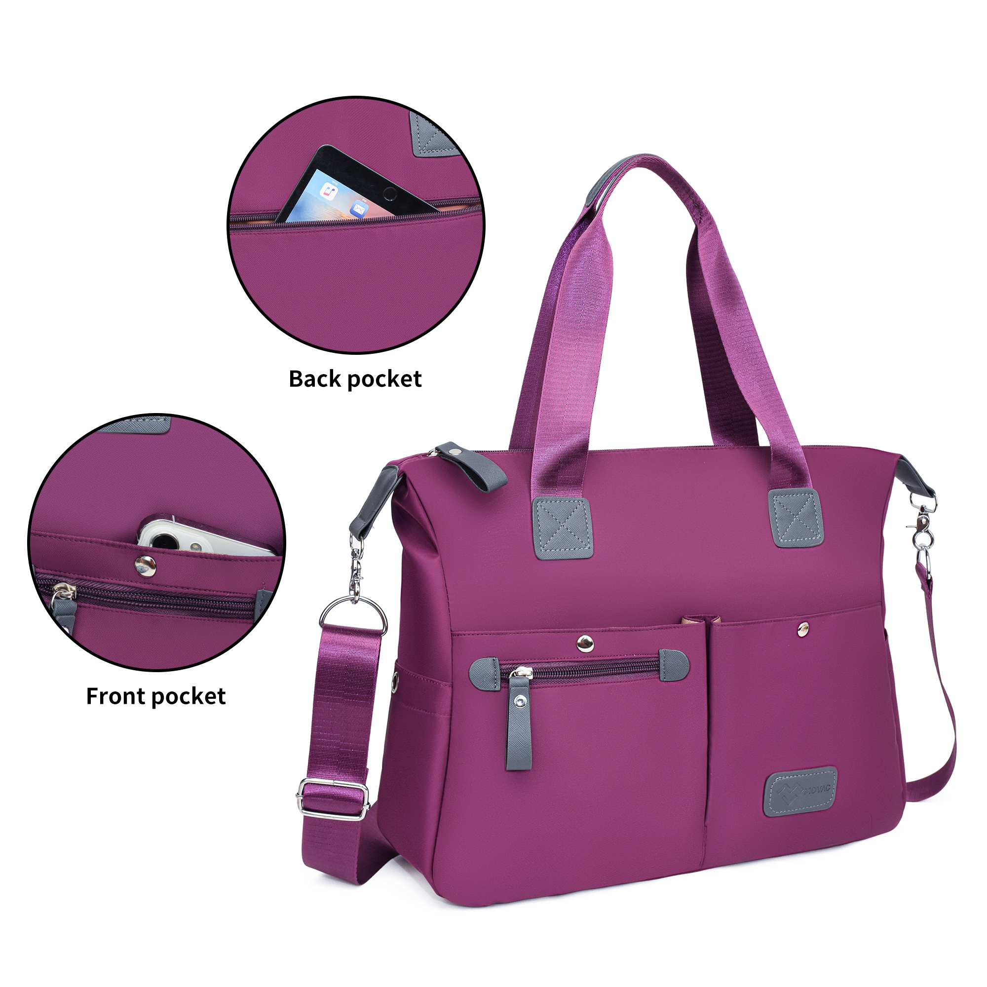 BOLSO BANDOLERA MOVAC DAILY DE MUJER IMPERMEABLE GRAN CAPACIDAD - 10