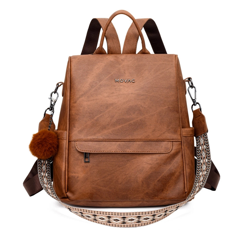 MOCHILA MOVAC ANTIRROBO CHIC PARA MUJER DE CUERO PU MULTIUSO - 1