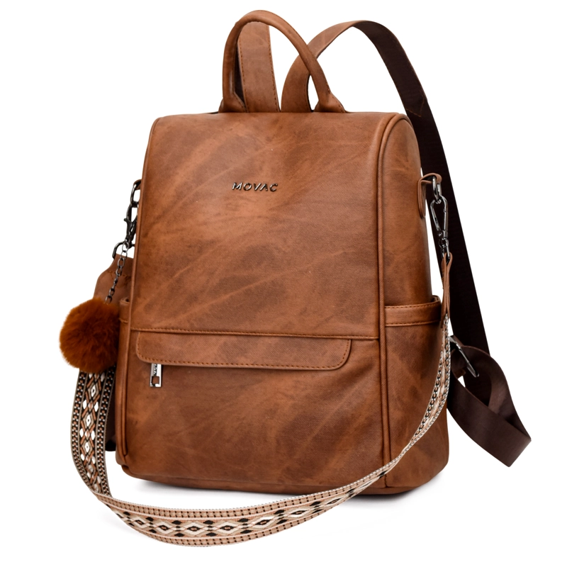 MOCHILA MOVAC ANTIRROBO CHIC PARA MUJER DE CUERO PU MULTIUSO - 5