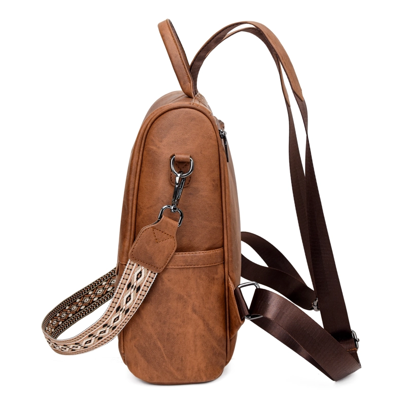 MOCHILA MOVAC ANTIRROBO CHIC PARA MUJER DE CUERO PU MULTIUSO - 7